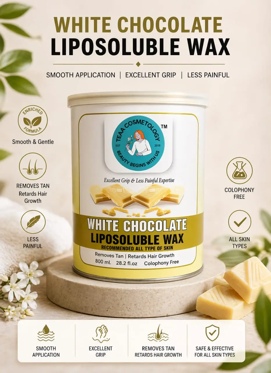 TEAA COSMETOLOGY WHITE CHOCOLATE WAX 800 GM - Image 5