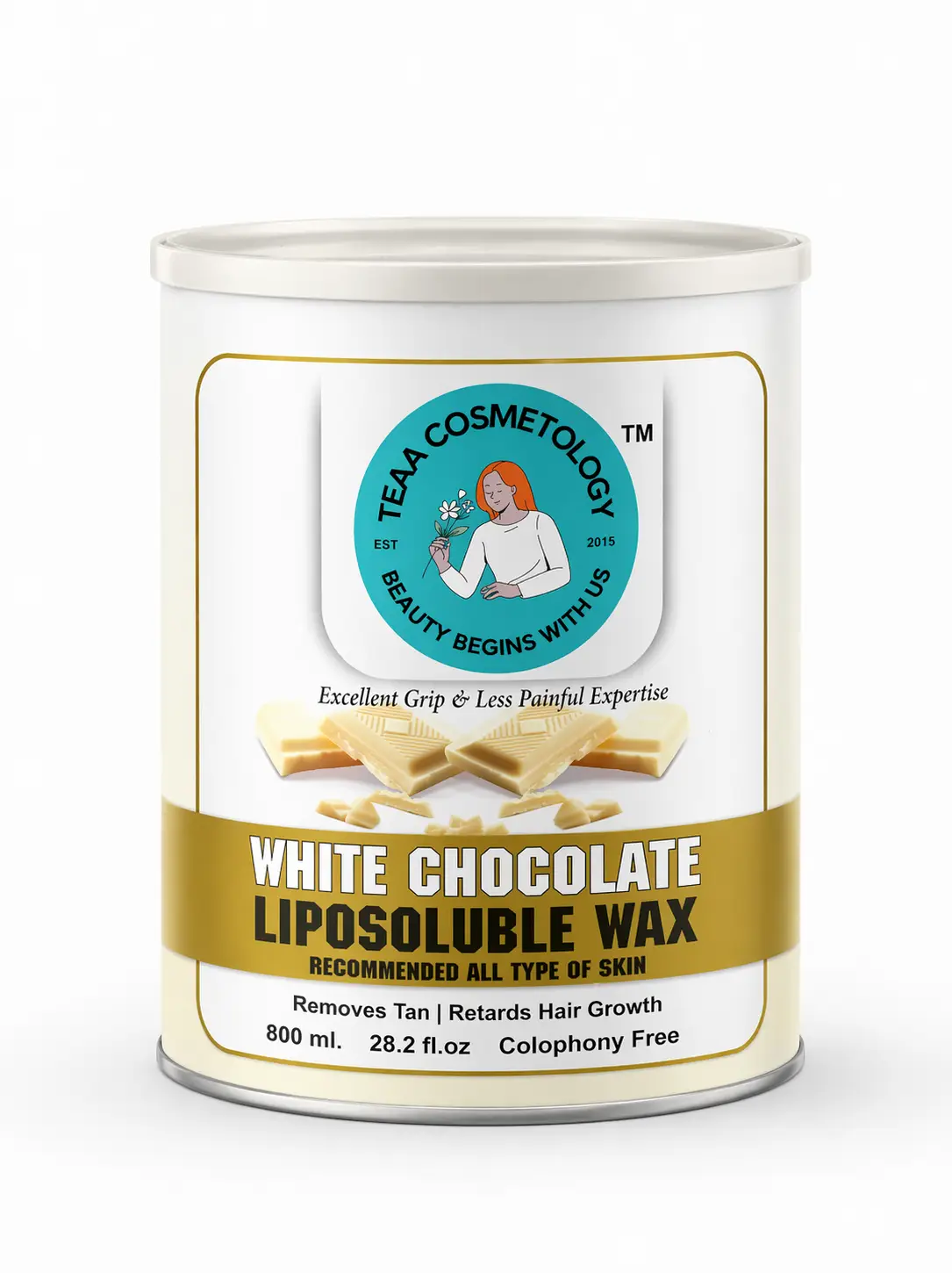 TEAA COSMETOLOGY WHITE CHOCOLATE WAX 800 GM
