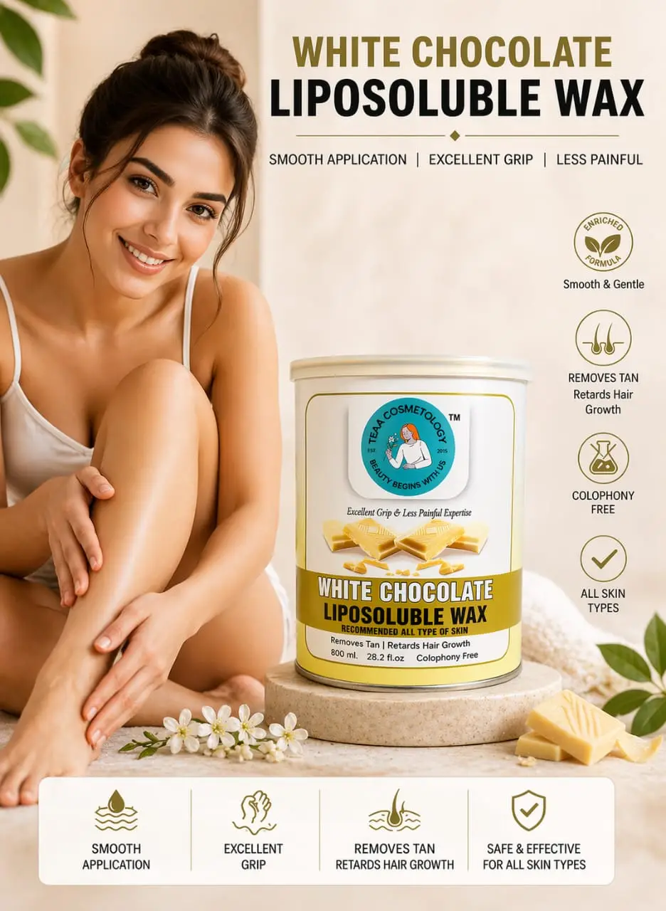 TEAA COSMETOLOGY WHITE CHOCOLATE WAX 800 GM - Image 3